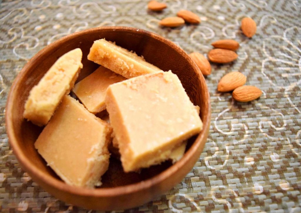 Badam Burfi Recipe