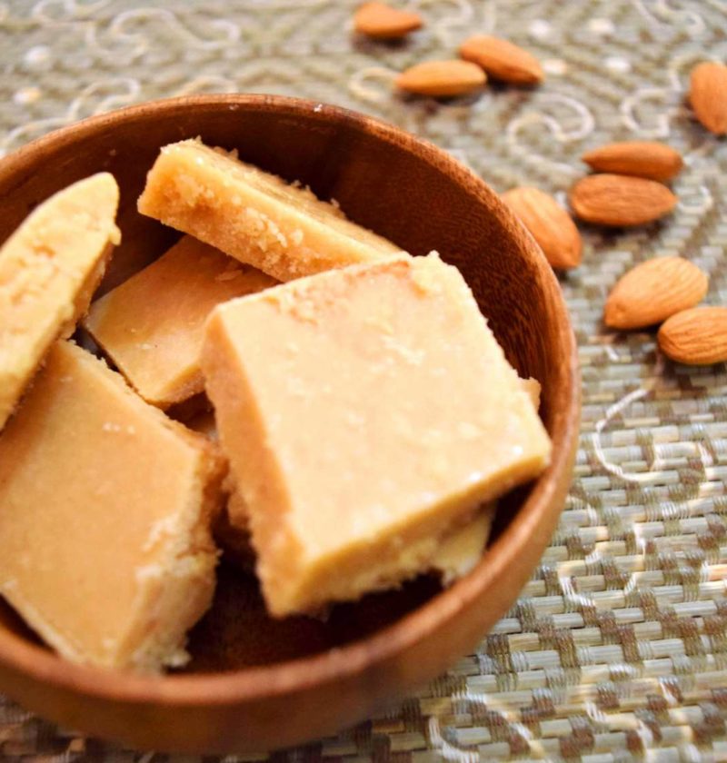 Badam Burfi Recipe