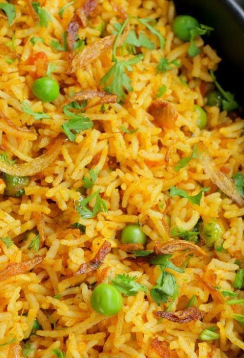 Green Peas Masala Rice Recipe