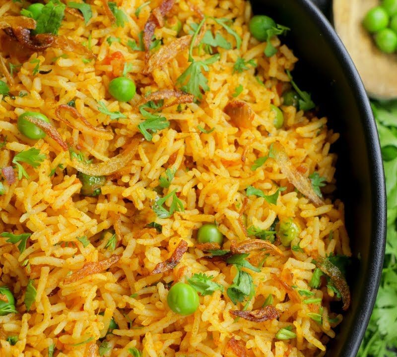 Green Peas Masala Rice Recipe