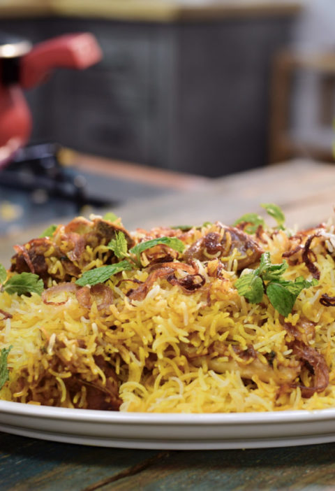 Hyderabadi mutton dum biryani
