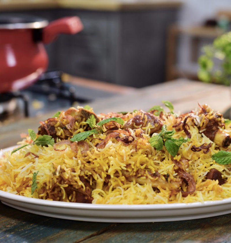 Hyderabadi mutton dum biryani