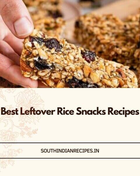 Leftover Rice Snacks Recipes