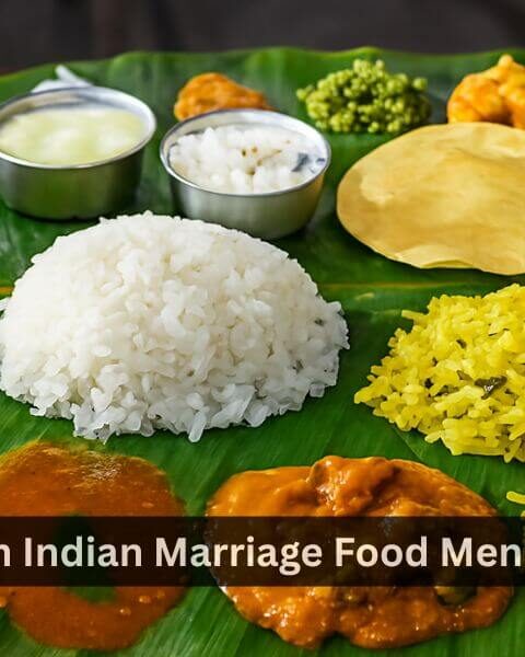 South Indian Marriage Food Menu List