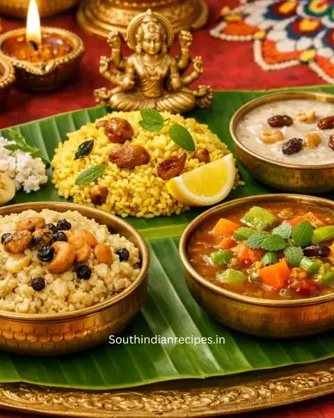 Navratri Recipes for 9 Days South Indian