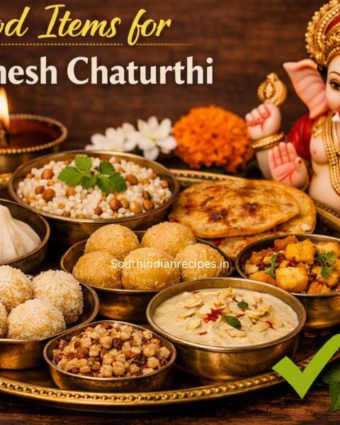 Food Items for Ganesh Chaturthi