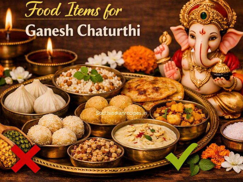 Food Items for Ganesh Chaturthi